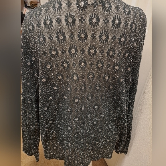 Younique Open Front With Black Tie Jacket Size Xl - Picture 3 of 5